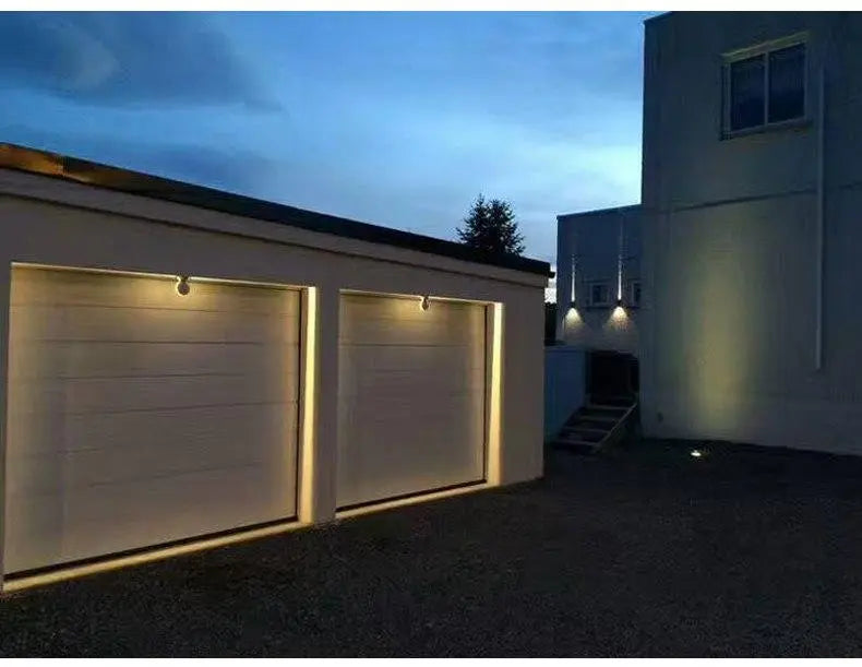 Round LED Wall Light Aluminium 8W IP44 360° Ø16.5 cm