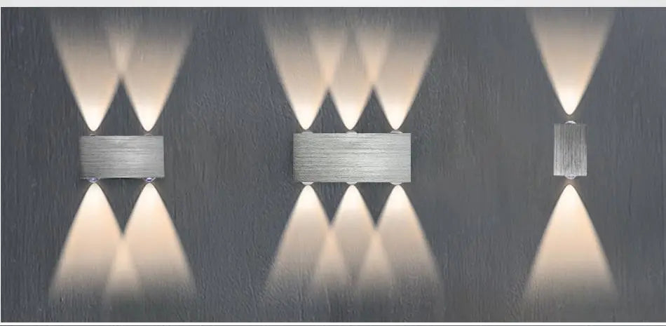 Modern LED Cube Wall Light Aluminium IP44 2W to 6W