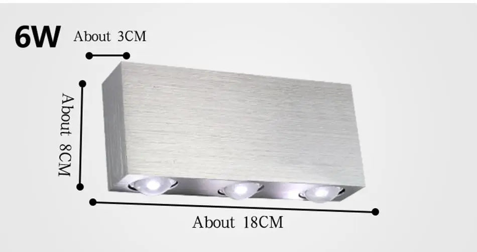 Modern LED Cube Wall Light Aluminium IP44 2W to 6W