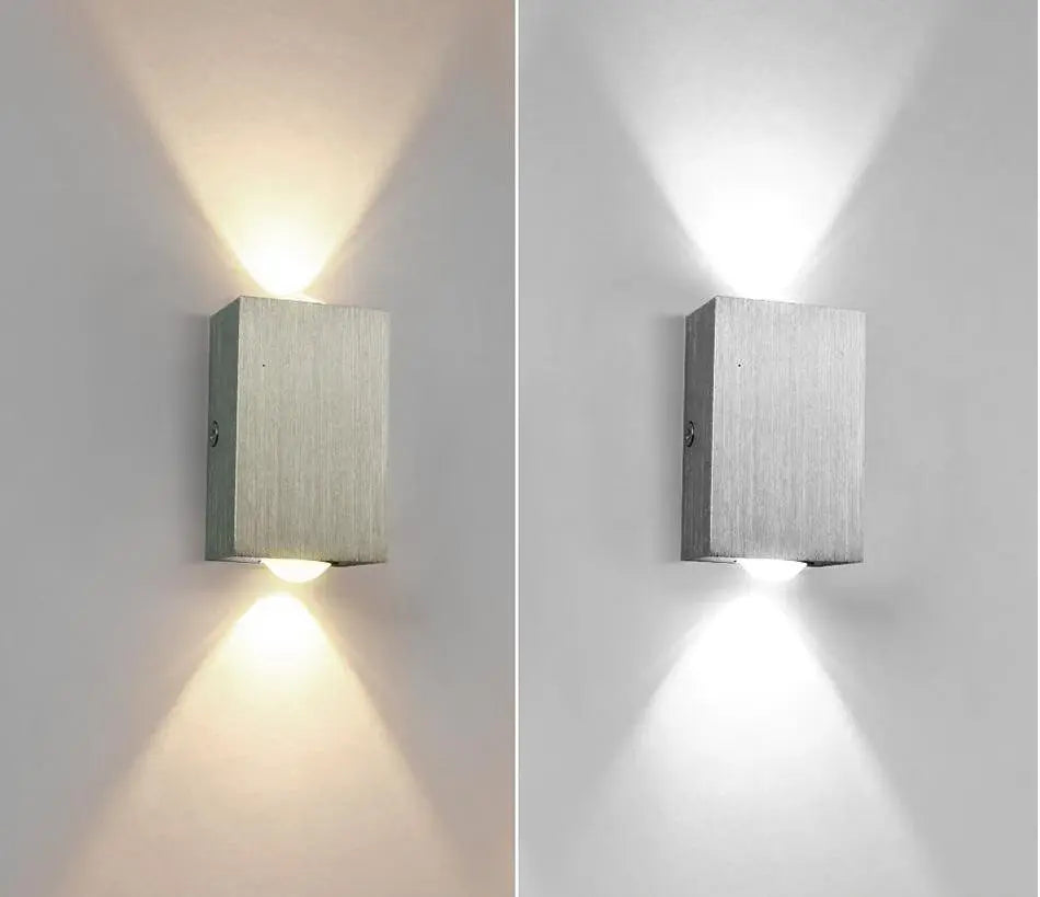 Modern LED Cube Wall Light Aluminium IP44 2W to 6W