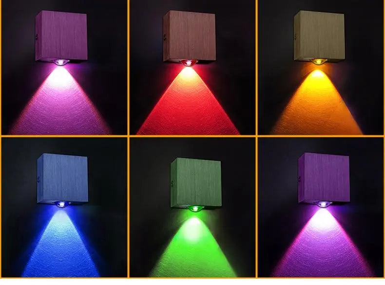 Modern LED Cube Wall Light Aluminium IP44 2W to 6W