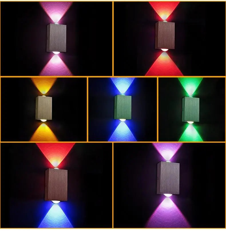 Modern LED Cube Wall Light Aluminium IP44 2W to 6W