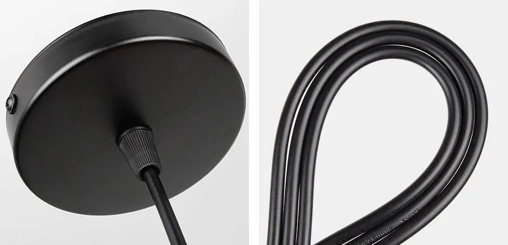 Modern Pendant Light with Iron Shade E27 — Black or Gold