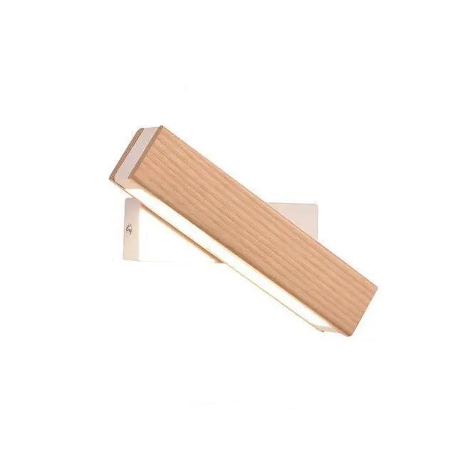 Rotatable LED Wall Light Iron and Wood