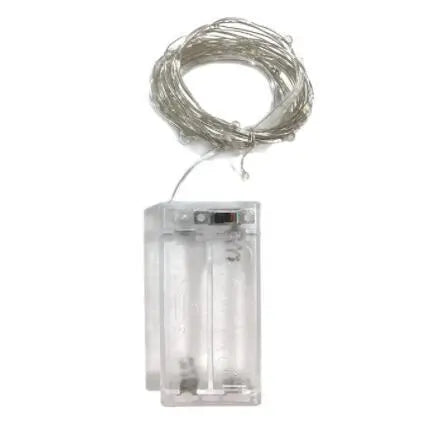 Jam Jar Wall Light with Fairy Lights, Wood & Glass, Battery