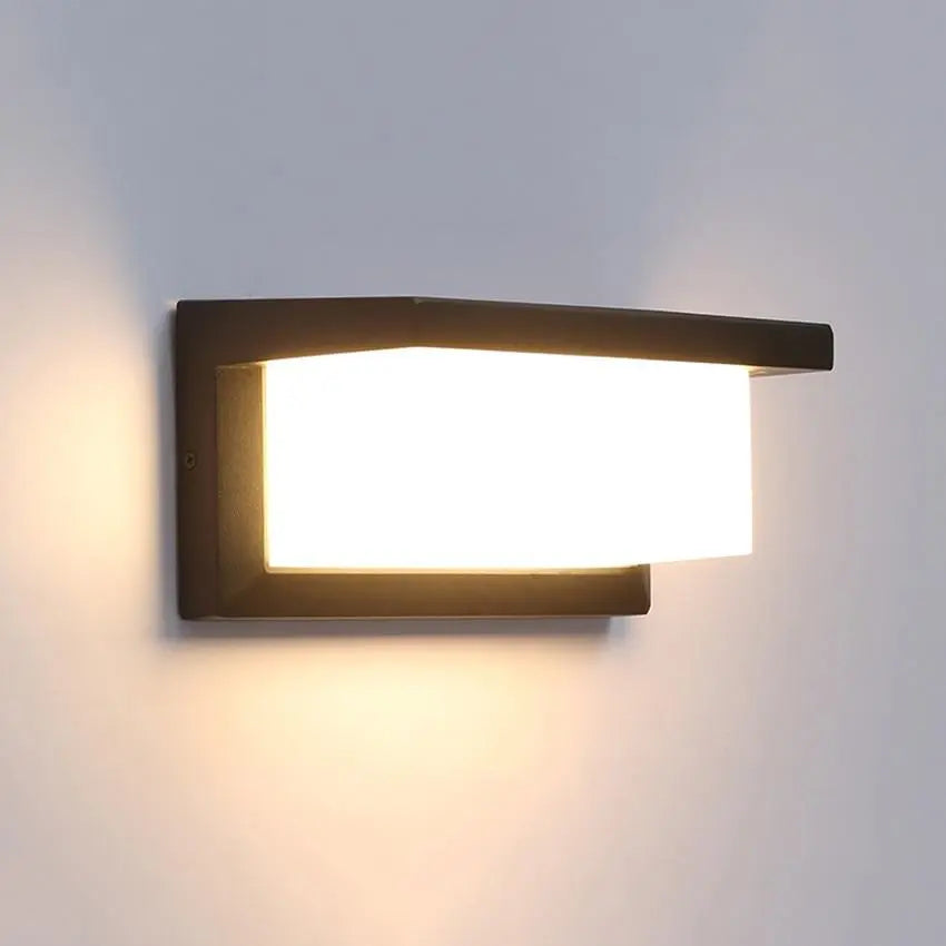 Modern LED Outdoor Wall Light Aluminium 12W 18W Horizontal Vertical