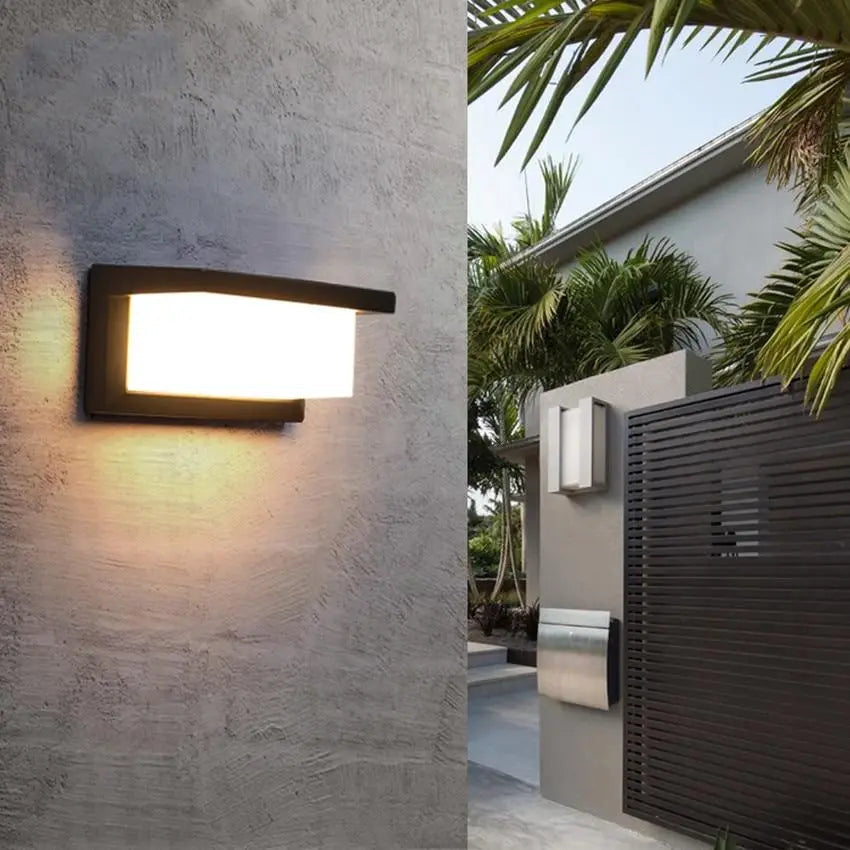 Modern LED Outdoor Wall Light Aluminium 12W 18W Horizontal Vertical