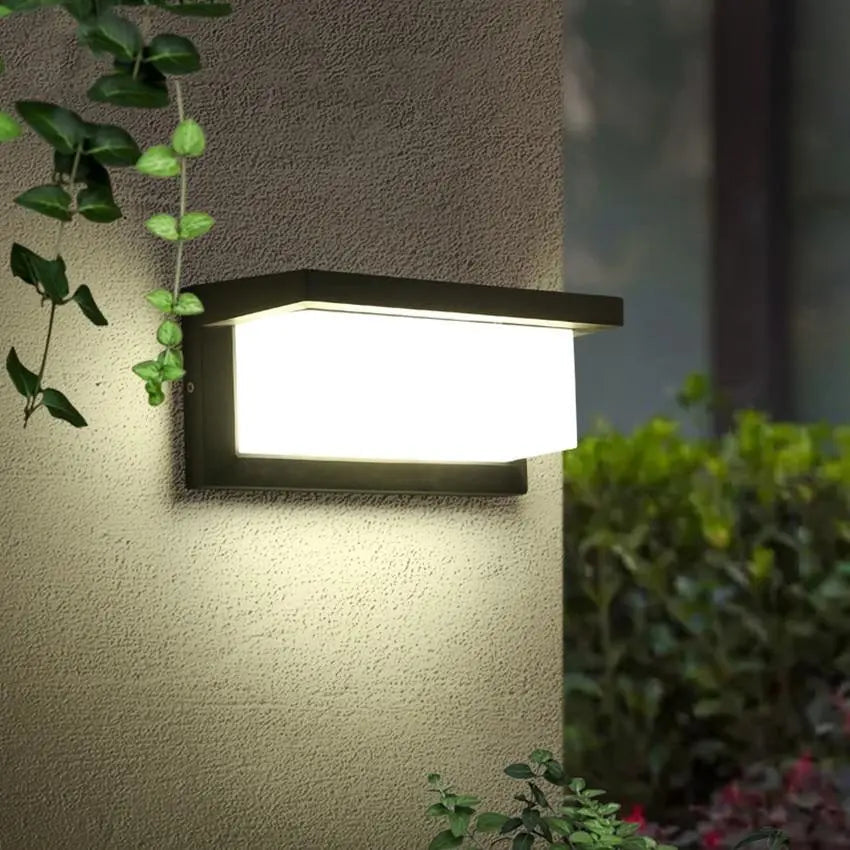 Modern LED Outdoor Wall Light Aluminium 12W 18W Horizontal Vertical