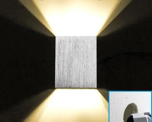 Modern LED Cube Wall Light Aluminium IP44 2W to 6W