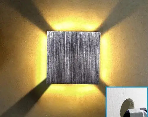 Modern LED Cube Wall Light Aluminium IP44 2W to 6W