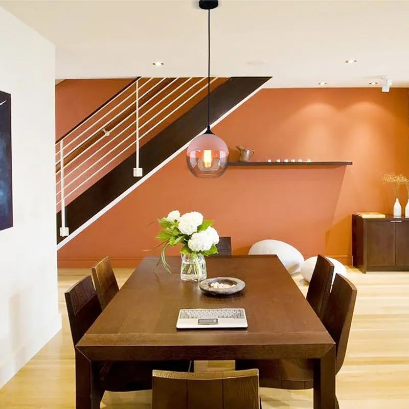 Modern Nordic Glass Pendant Light E27 4 Shapes