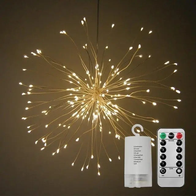 LED Starburst Light IP44 Battery Remote