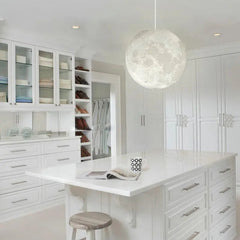 Full Moon 3D LED Pendant Light PVC 5 Sizes Warm Cool White