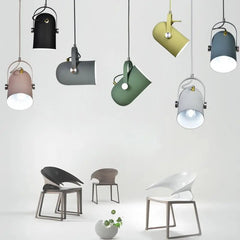 Nordic Pendant Light Aluminium E27 7 Colours
