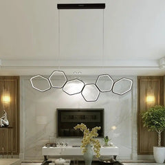 Art Deco LED Chandelier Acrylic Aluminium 3 Sizes Dimmable
