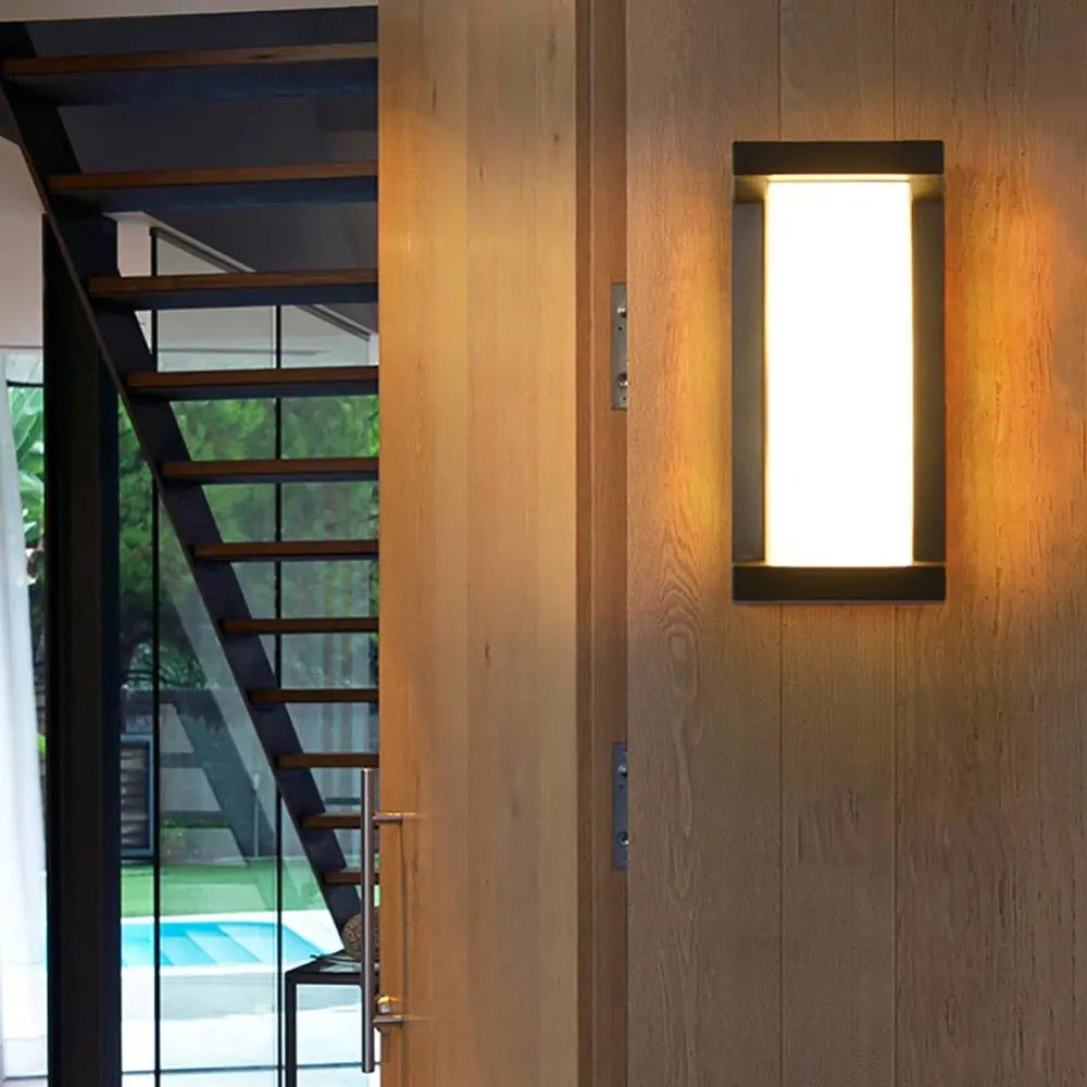 Modern LED Outdoor Wall Light Aluminium 12W 18W Horizontal Vertical