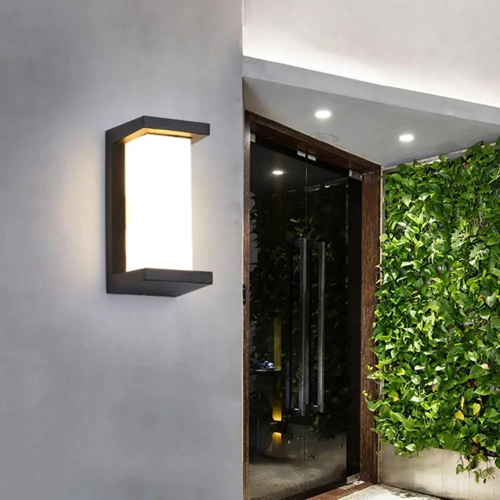 Modern LED Outdoor Wall Light Aluminium 12W 18W Horizontal Vertical