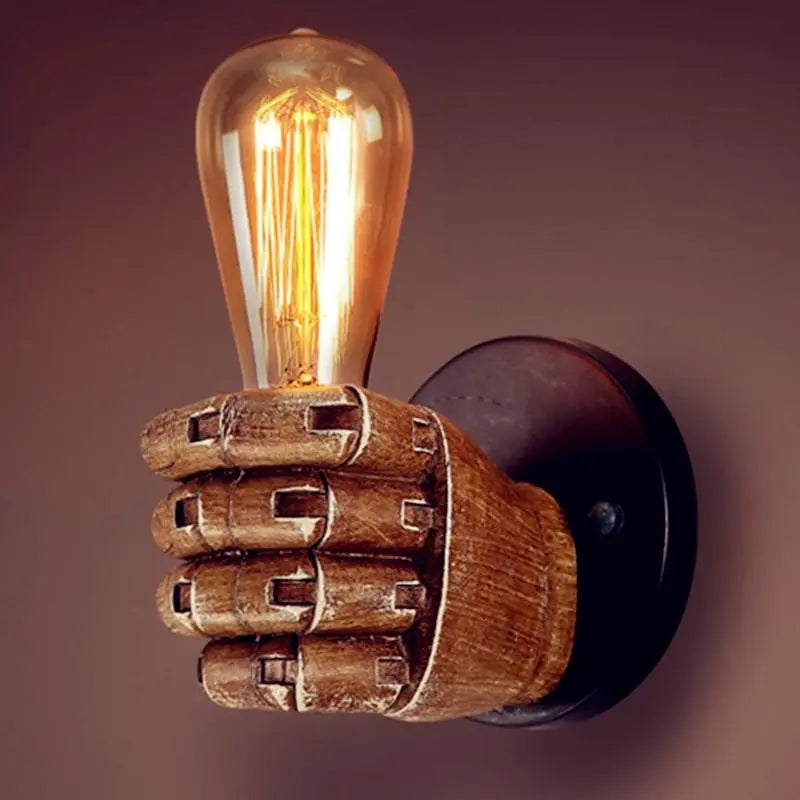 Hand Shaped Wall Light with E27 Socket