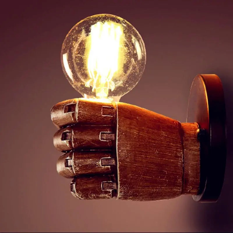 Hand Shaped Wall Light with E27 Socket