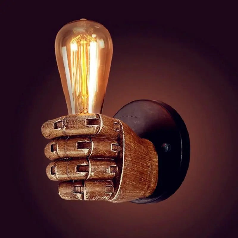 Hand Shaped Wall Light with E27 Socket