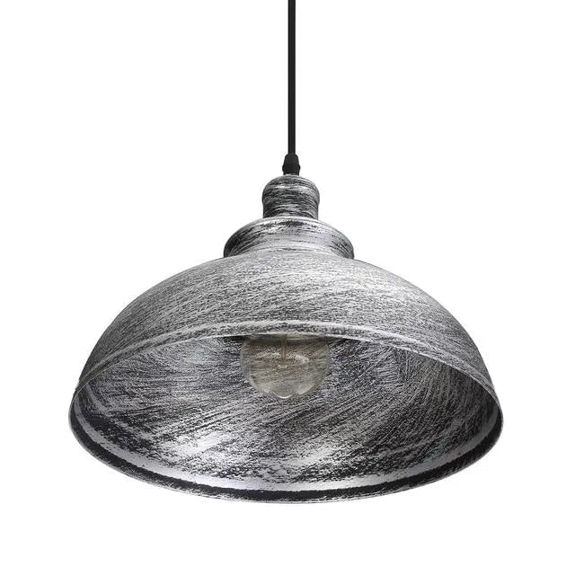 Vintage Industrial Dome Pendant Light Metal E27 Ø29 cm 3 Colours