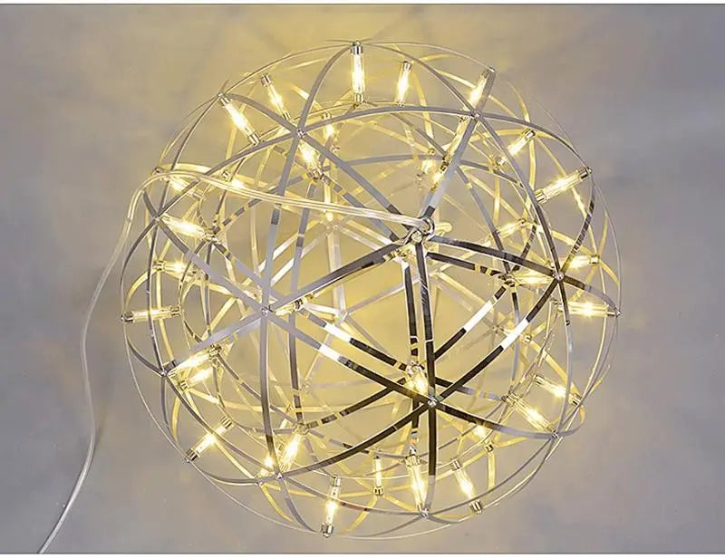 LED Pendant Light Chrome or Gold — 4 Sizes, Dimmable or Fixed Colour, Integrated LED