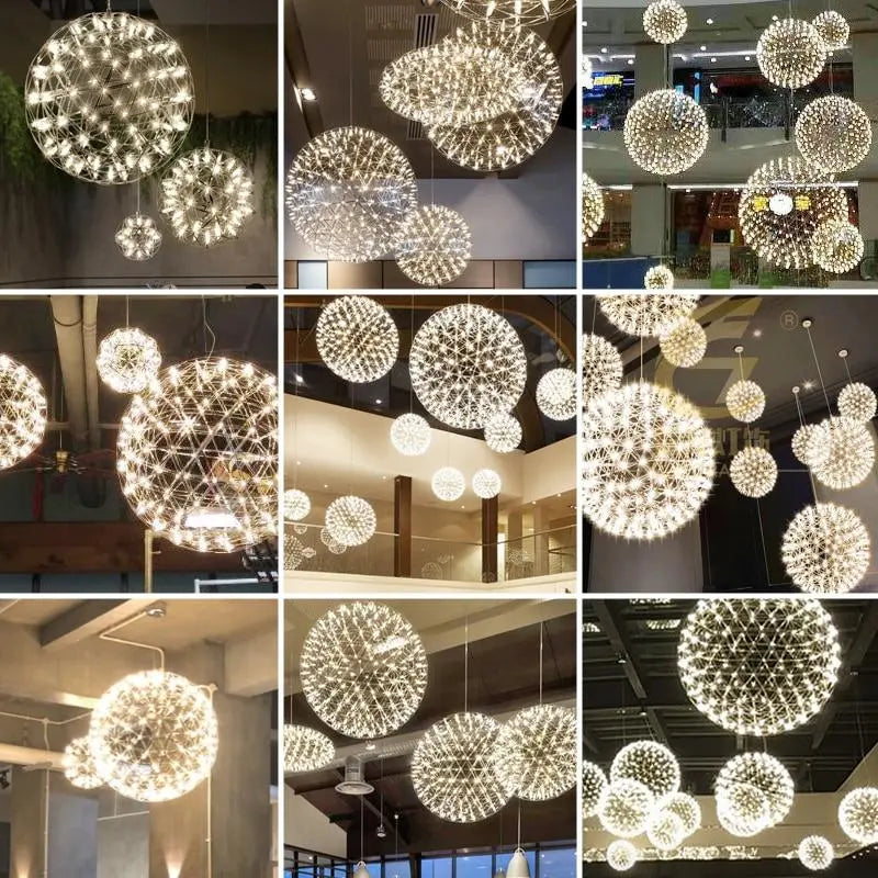 LED Pendant Light Chrome or Gold — 4 Sizes, Dimmable or Fixed Colour, Integrated LED