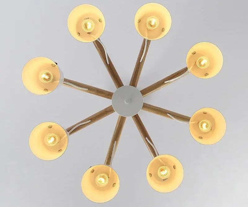 Modern Nordic Pendant Chandelier Iron LED 4-6-8 Lights