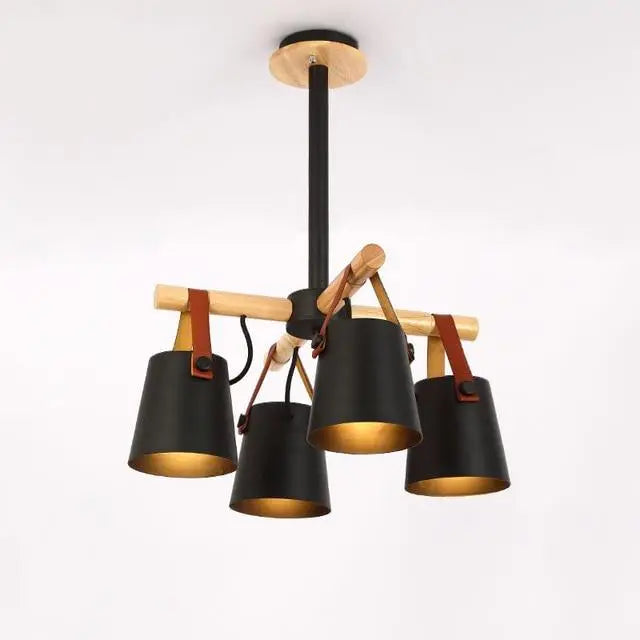 Modern Nordic Pendant Chandelier Iron LED 4-6-8 Lights