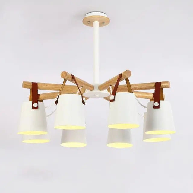 Modern Nordic Pendant Chandelier Iron LED 4-6-8 Lights