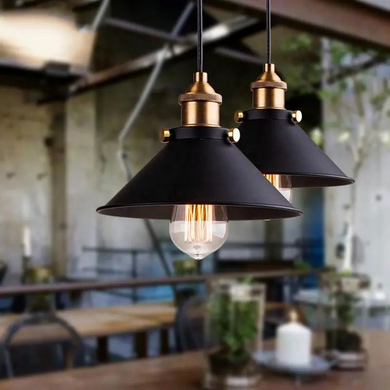 Modern Nordic Industrial Pendant Light Iron E27