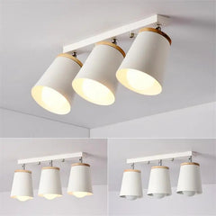 Modern Nordic Adjustable Pendant Light Iron LED 1-2-3 Heads