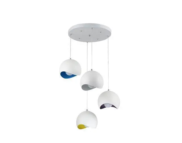 Dome Pendant Light Iron E27 Single or Sets of 3 & 4 Multi-Colour