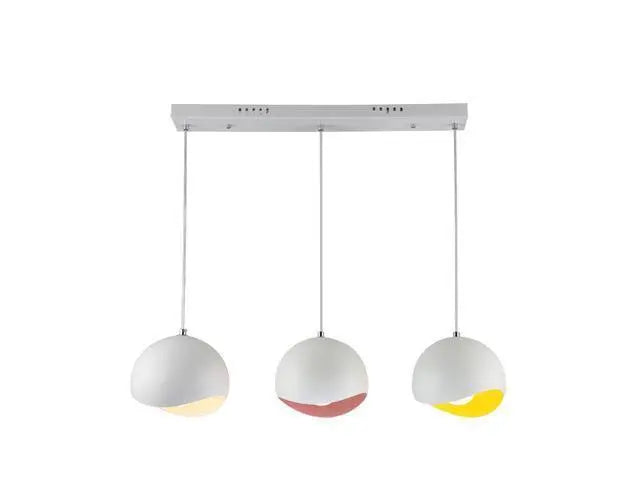Dome Pendant Light Iron E27 Single or Sets of 3 & 4 Multi-Colour