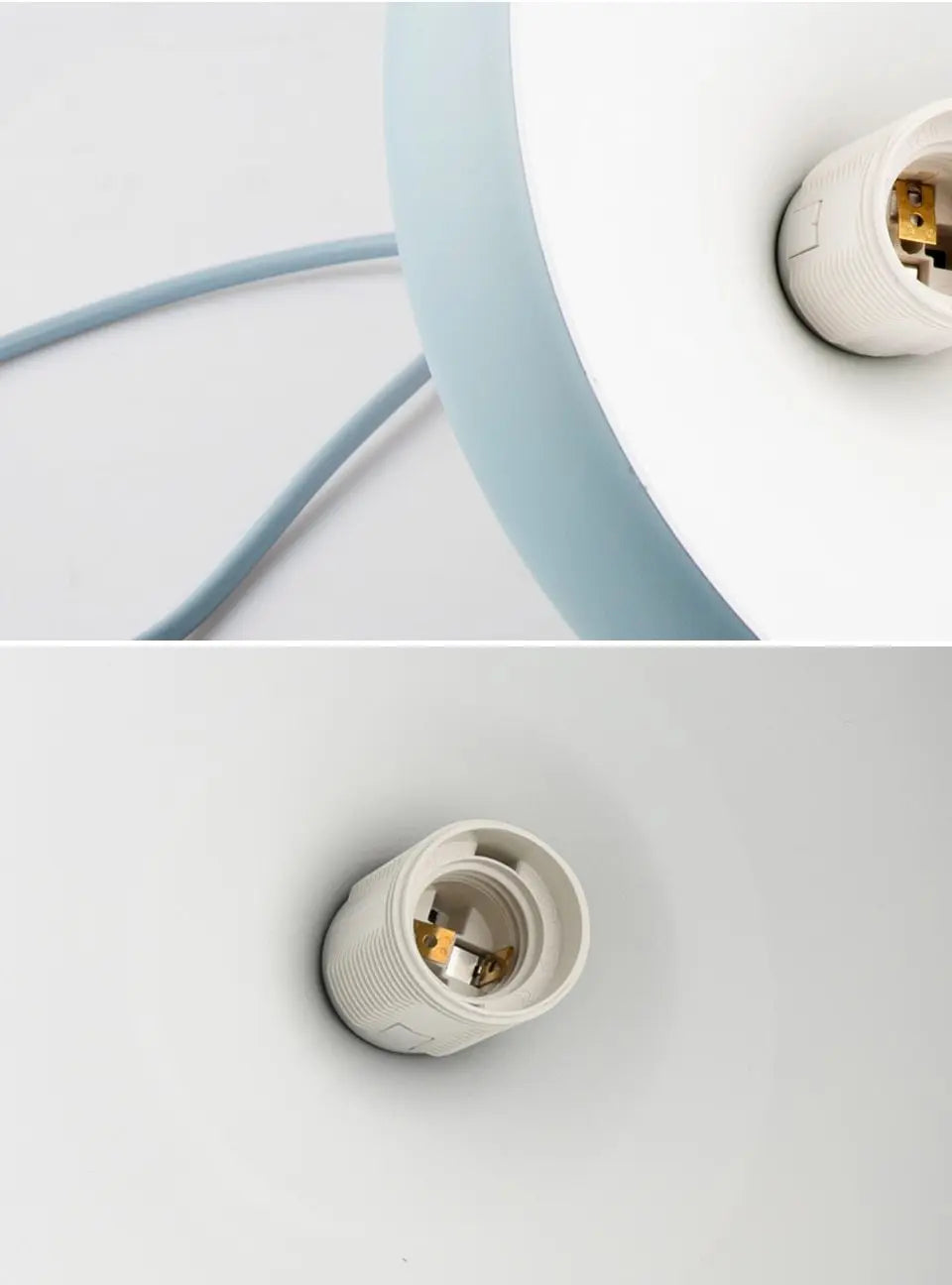 Macaroon Pendant Light Matt Aluminium E27 24cm 6 Colours