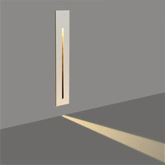 Recessed Effect Wall Light Aluminium LED 3W IP44 18 cm