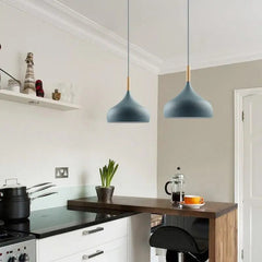 Macaroon Pendant Light Matt Aluminium E27 24cm 6 Colours