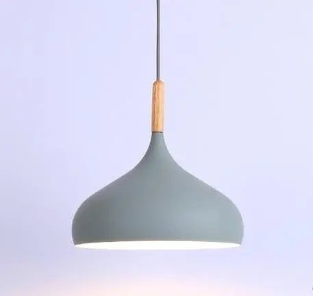Macaroon Pendant Light Matt Aluminium E27 24cm 6 Colours