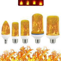 LED Flame Effect Bulb E27 PC 3W or 9W 3 Modes Gravity Sensor