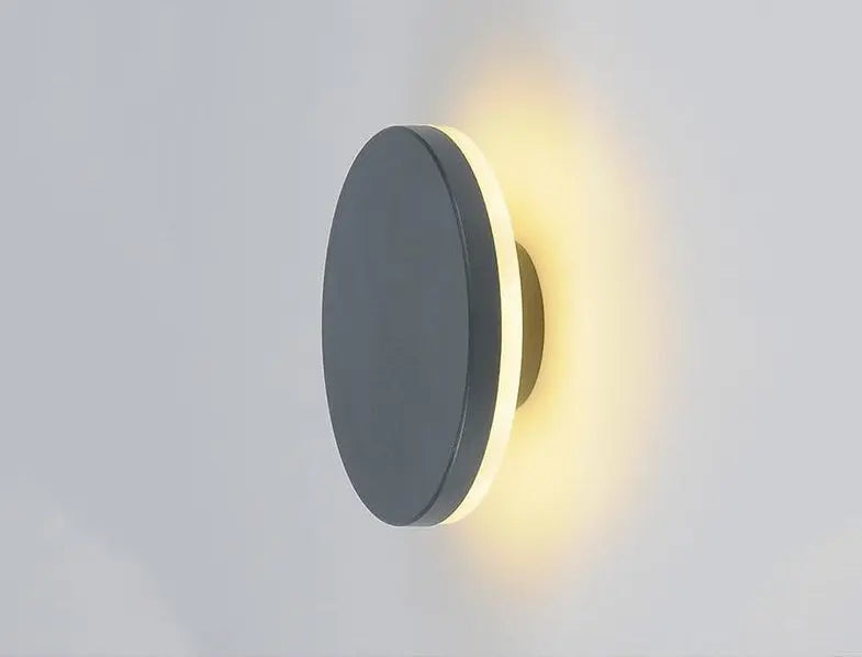 Disc Reflector Wall Light Aluminium LED IP44 Round or Cubic