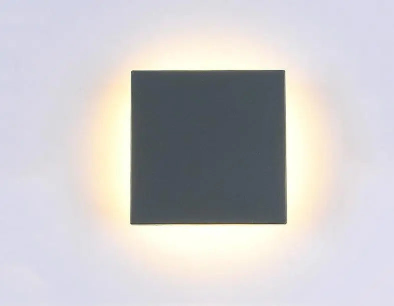 Disc Reflector Wall Light Aluminium LED IP44 Round or Cubic