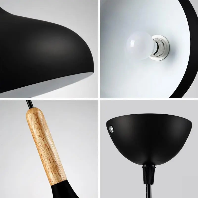Macaroon Pendant Light Matt Aluminium E27 24cm 6 Colours