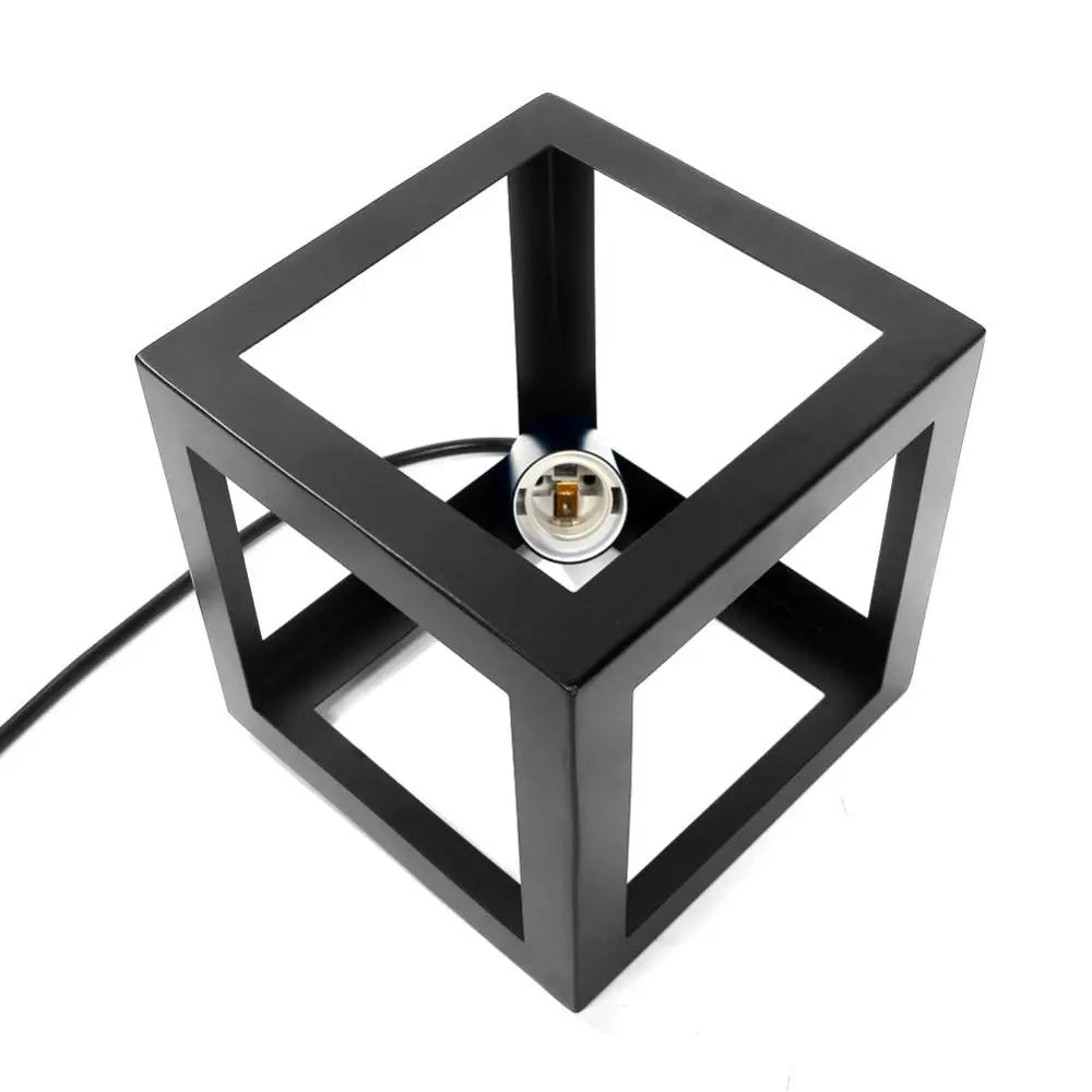 Nordic Geometric Cube Pendant Light Iron E27