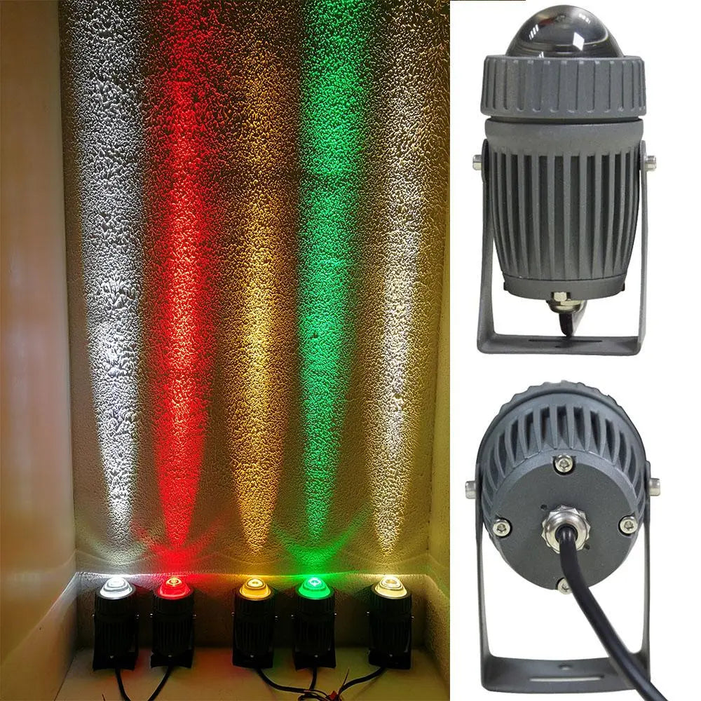 Outdoor Spotlight, 10W LED, IP65, 360°, 6 Colours