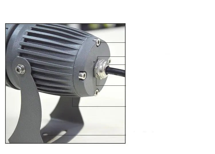 Outdoor Spotlight, 10W LED, IP65, 360°, 6 Colours