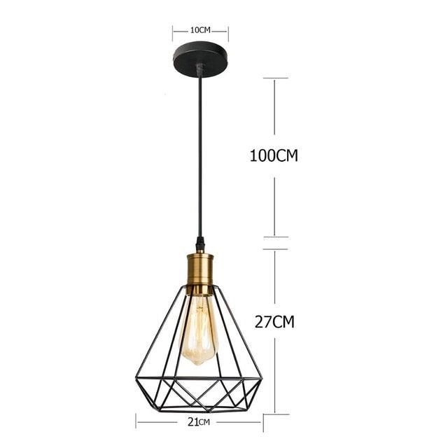 Industrial Cage Pendant Light