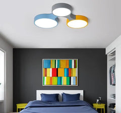 Nordic Colourful Ceiling Light Iron Acrylic LED 3 4 or 5 Lamps