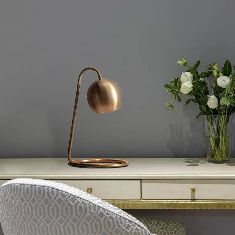 Retro Copper-Coated Table Lamp Iron E27 23×41 cm