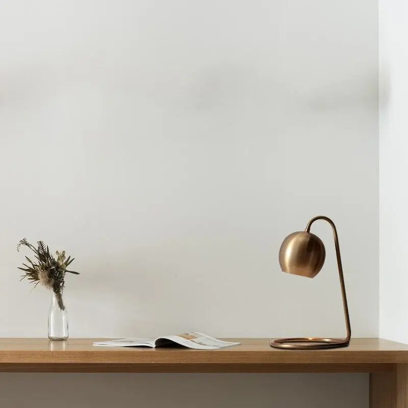 Retro Copper-Coated Table Lamp Iron E27 23×41 cm