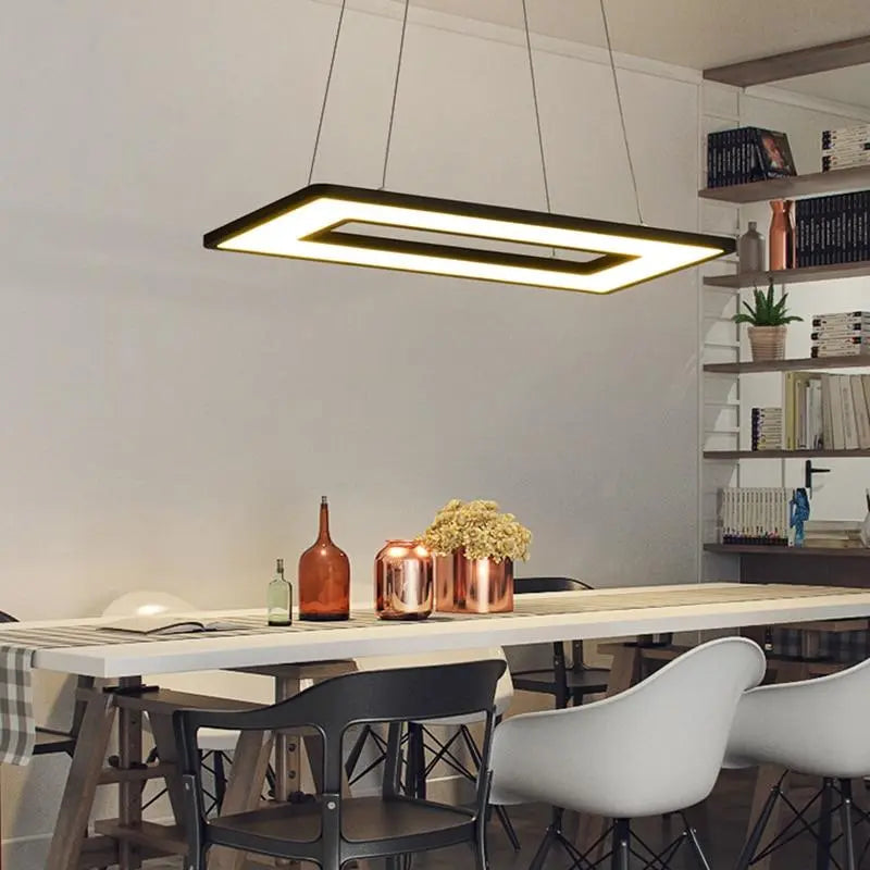 Regina LED Pendant Light Aluminium — 4 Sizes, White / Black, Cool or Warm White